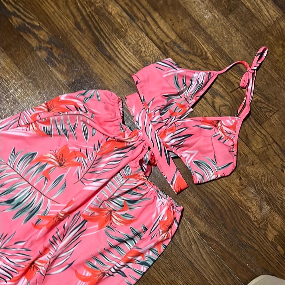 Tropical Pink Two-Piece Set